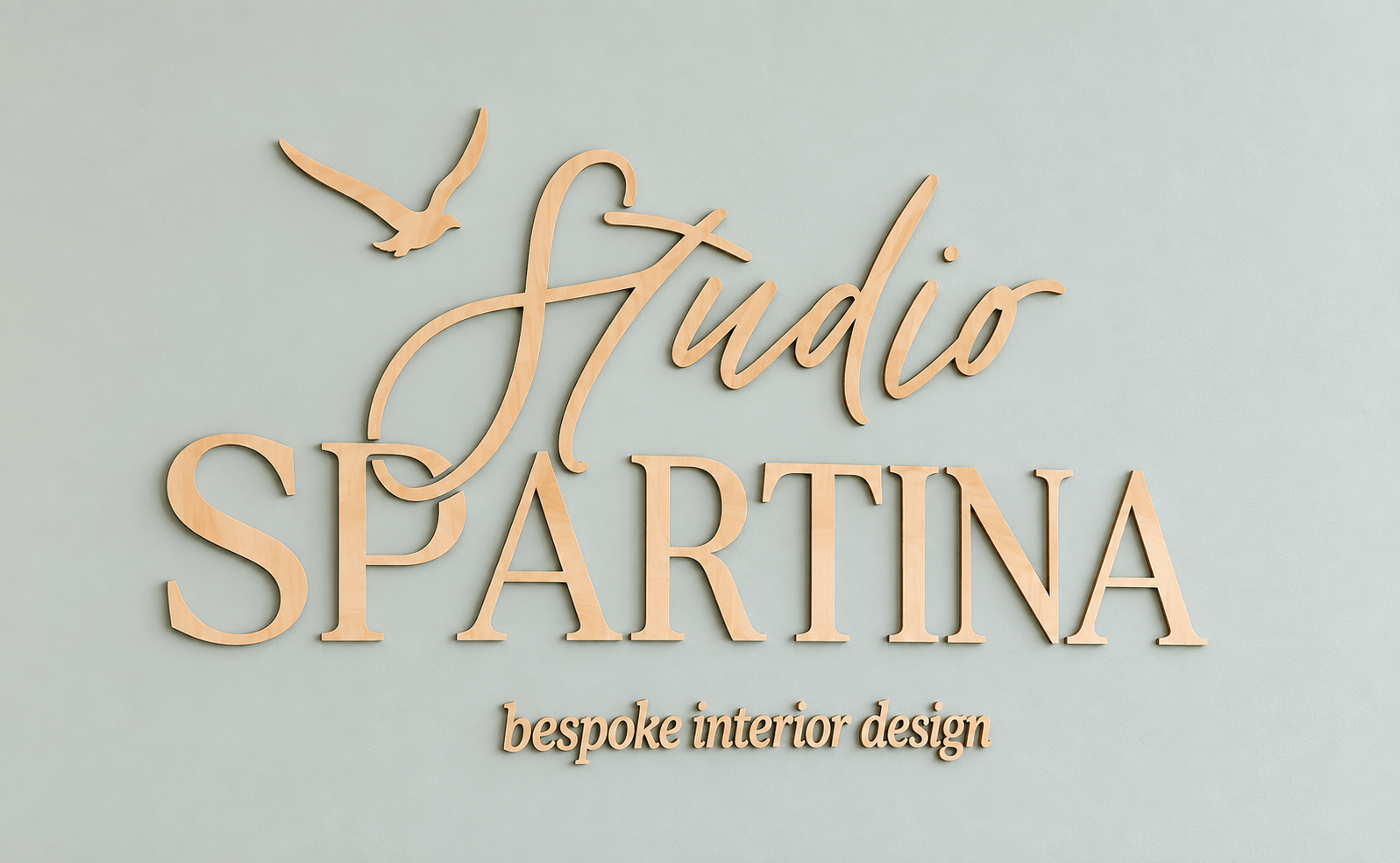 Studio Spartina bespoke interior design wall sign
