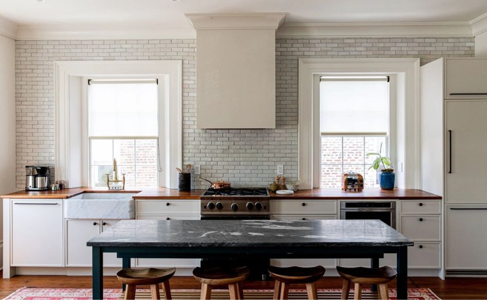 Kitchen interior at The Pinch hotel in downtown Charleston